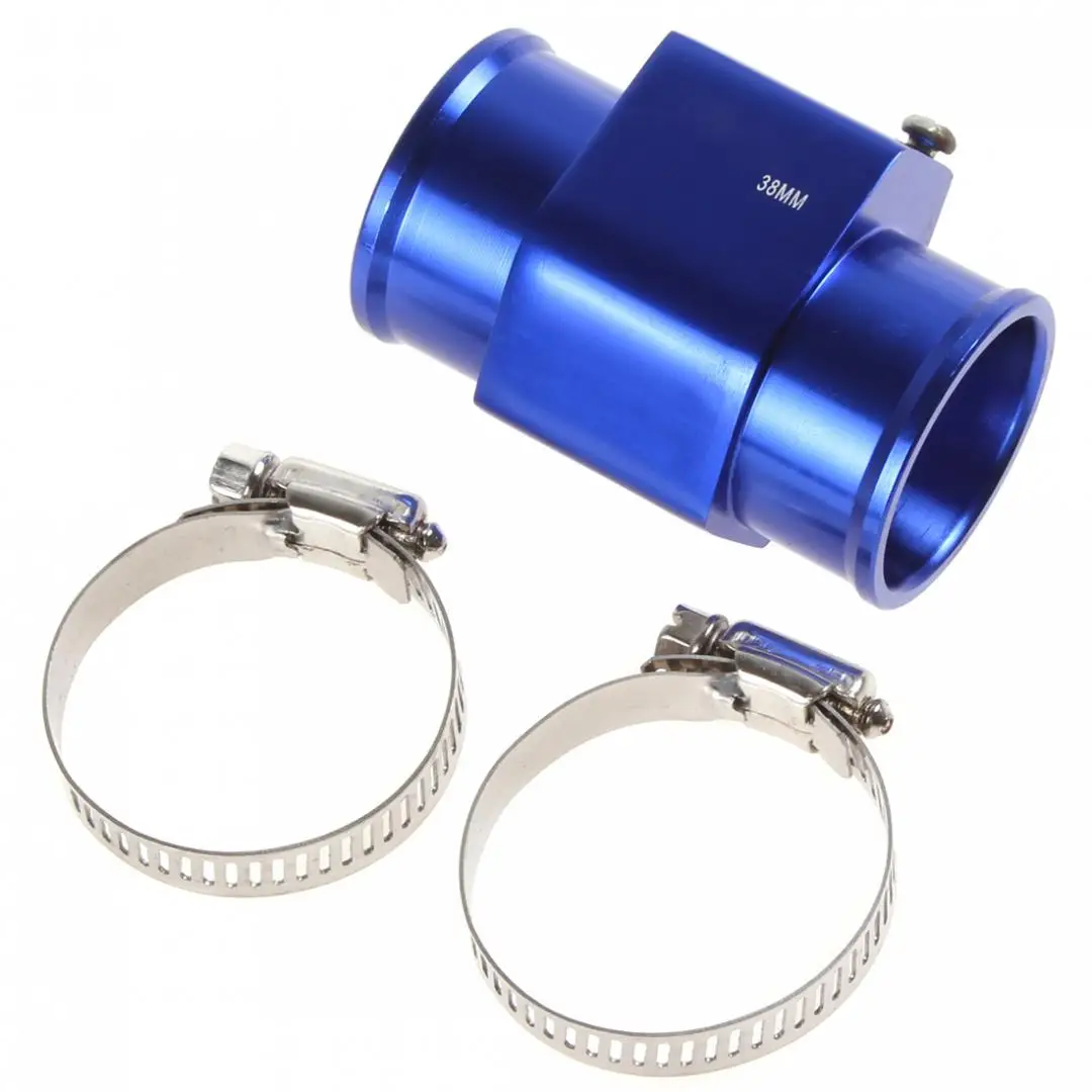 

1pcs Blue Durable Water Temperature Temp Sensor Guage Adapter 38mm Aluminium with Clamps Suitable for Car