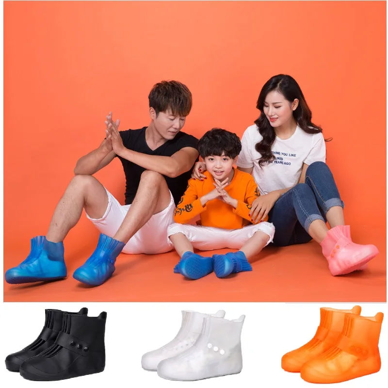 Непромокаемые сапоги для подростков Водонепроницаемые резиновые чехлы обуви