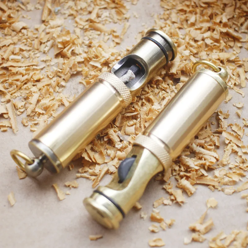 

Retro Free Fire Torch Lighter Grinding Wheel Flint Brass Kerosene Oil Pipe Lighter Cigarette Gasoline Windproof Gadgets For Men
