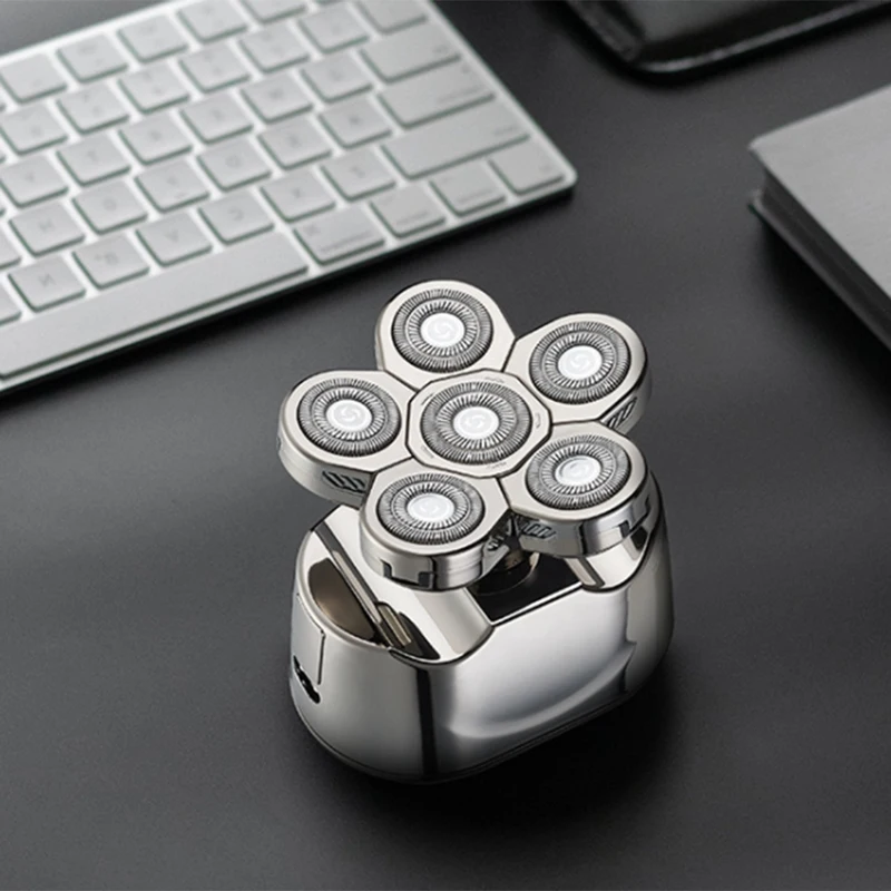 

Electric Shavers for Men, Electric Shaving Razors Rechargeable Cordless Wet Dry Rotary Shaver Grooming Kit