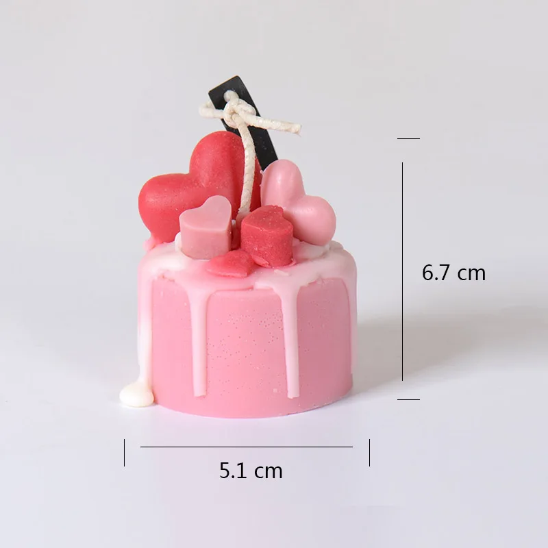 3D Cake Shape Candle Molds DIY Making Mold Birthday Gift Mould | Дом и сад
