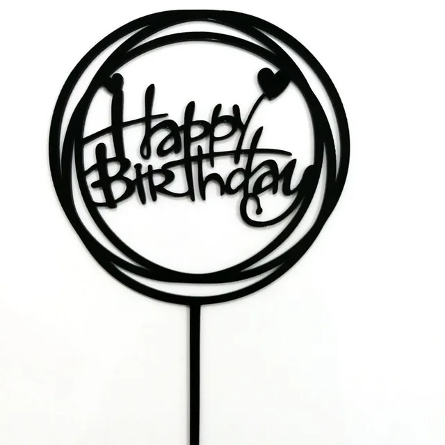 

Топпер для торта "С Днем Рождения", акрил