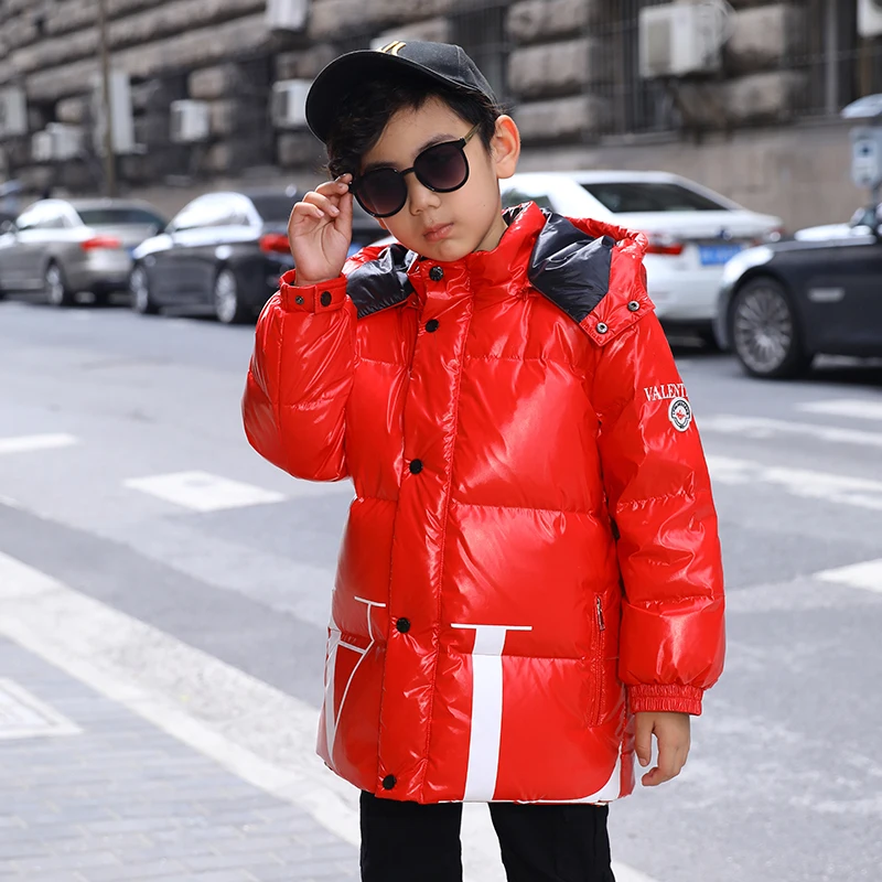 2019 модные пуховики для маленьких мальчиков зимние спортивные Водонепроницаемые