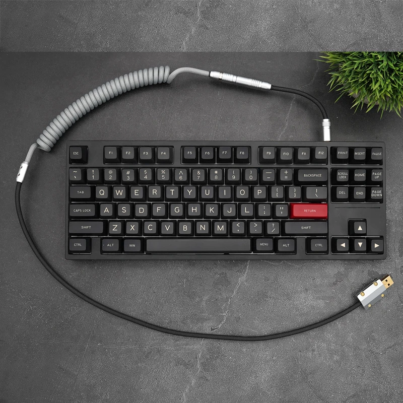 

Механическая клавиатура ручной работы GeekCable с кабелем для передачи данных для GMK тема SP колпачок клавиш линейная матрица Abel X цветной черный ...