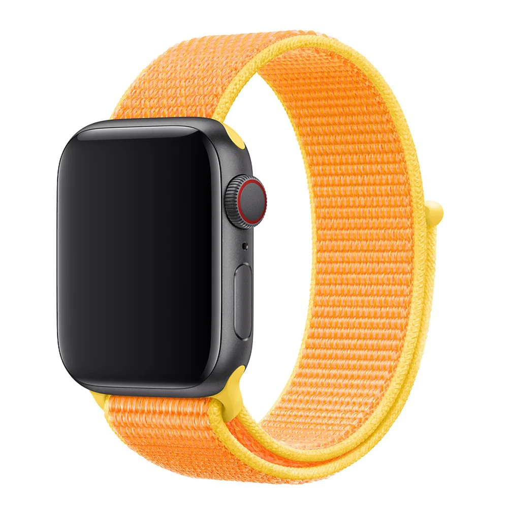 41 Ремешок для наручных часов Apple Watch 4 5 серии 3/2/1 38 мм 42 мм мягкий нейлон дышащий сменный ремешок Спортивные петли для наручных часов iwatch серии 4 40 мм 44 мм - Цвет ремешка: 41