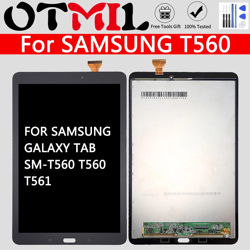 Оригинальное качество ЖК дисплей для SAMSUNG Galaxy Tab E 9 6 SM T560 T561 сенсорный экран