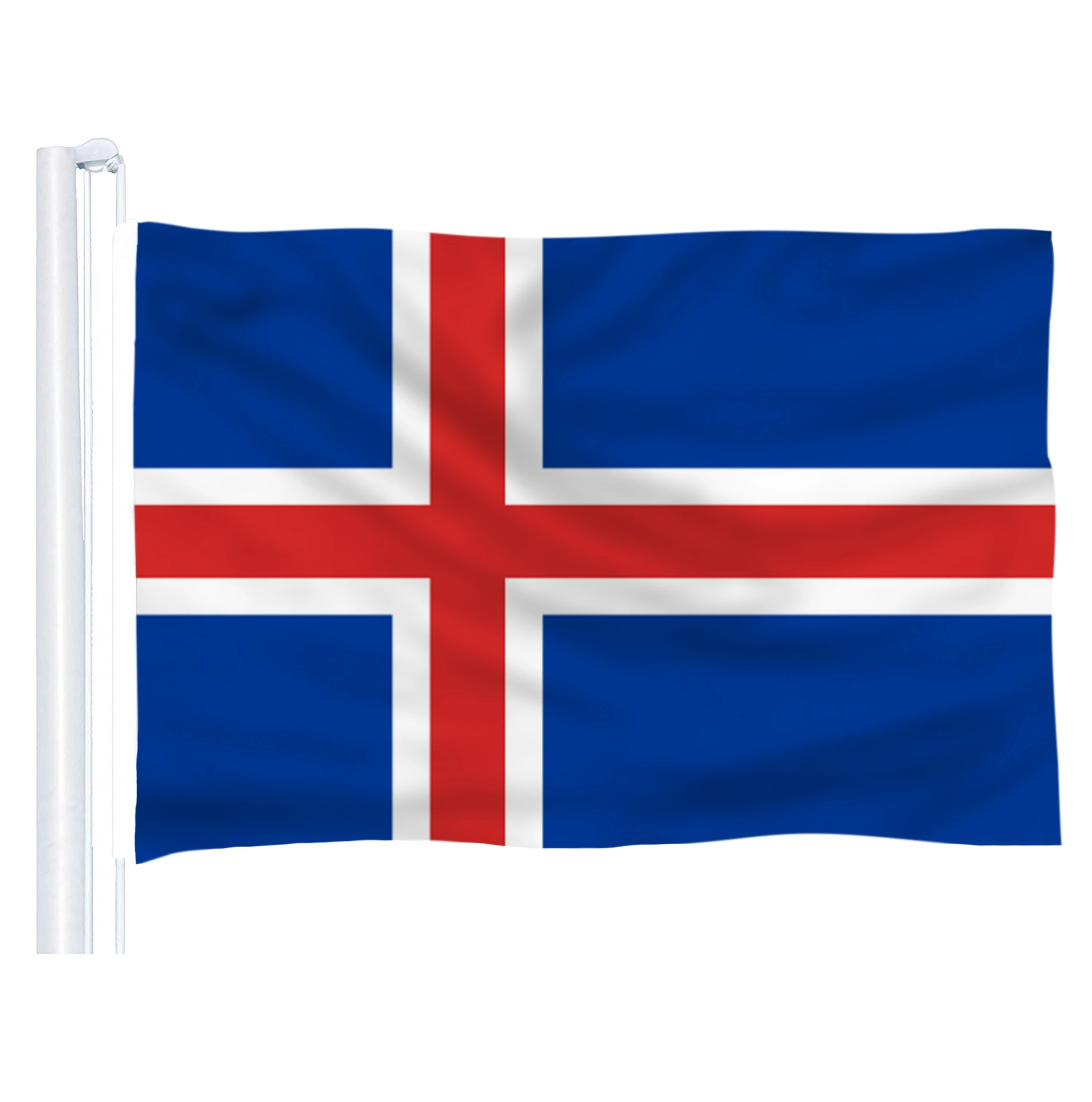 Флаг исландской страны DFLIVE 3x5 футов печатный полиэфирный флаг 90x150 см исландский