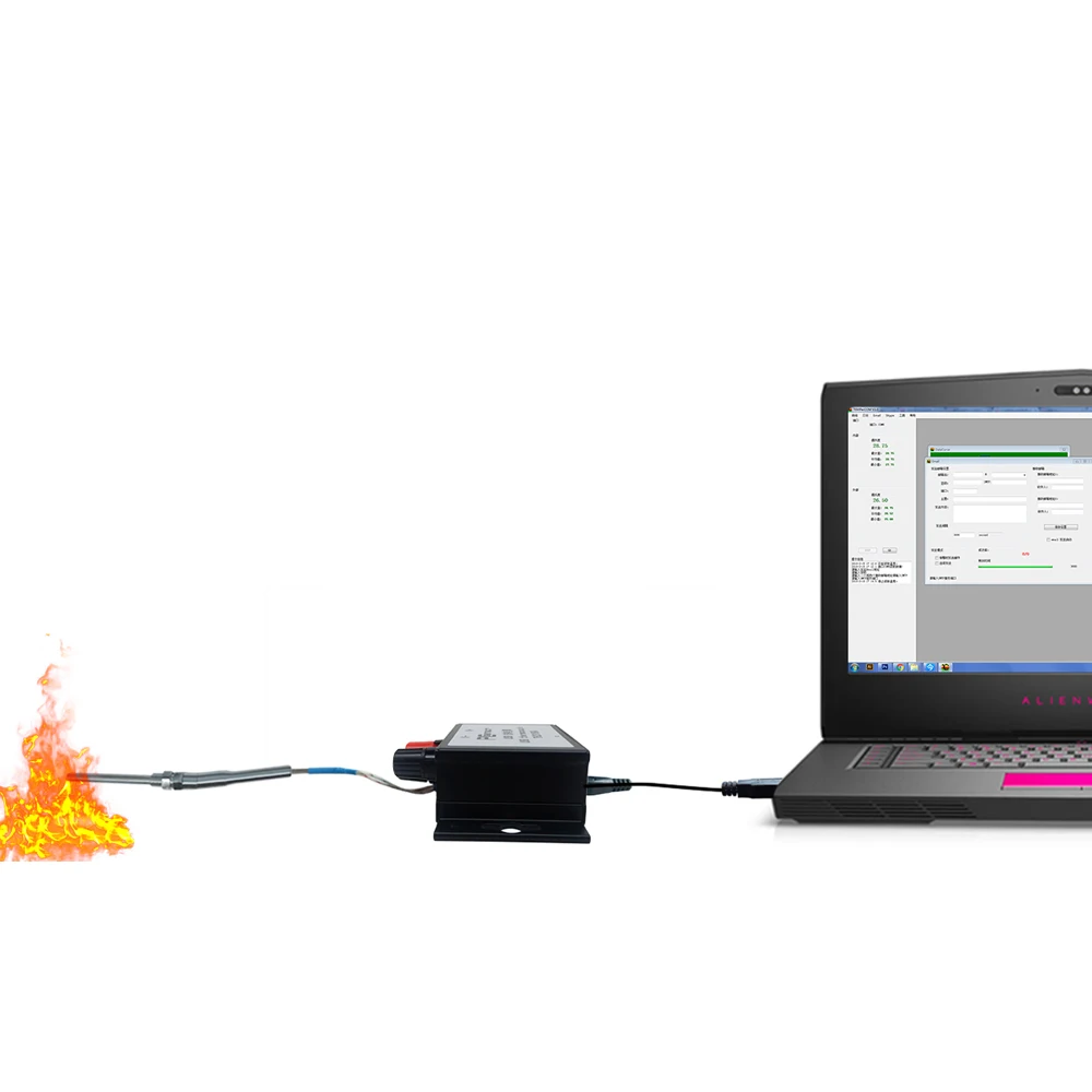 USB термопара TH2018KA с зондом K типа 0 ~ 1024 ℃ поддержкой оповещения по электронной
