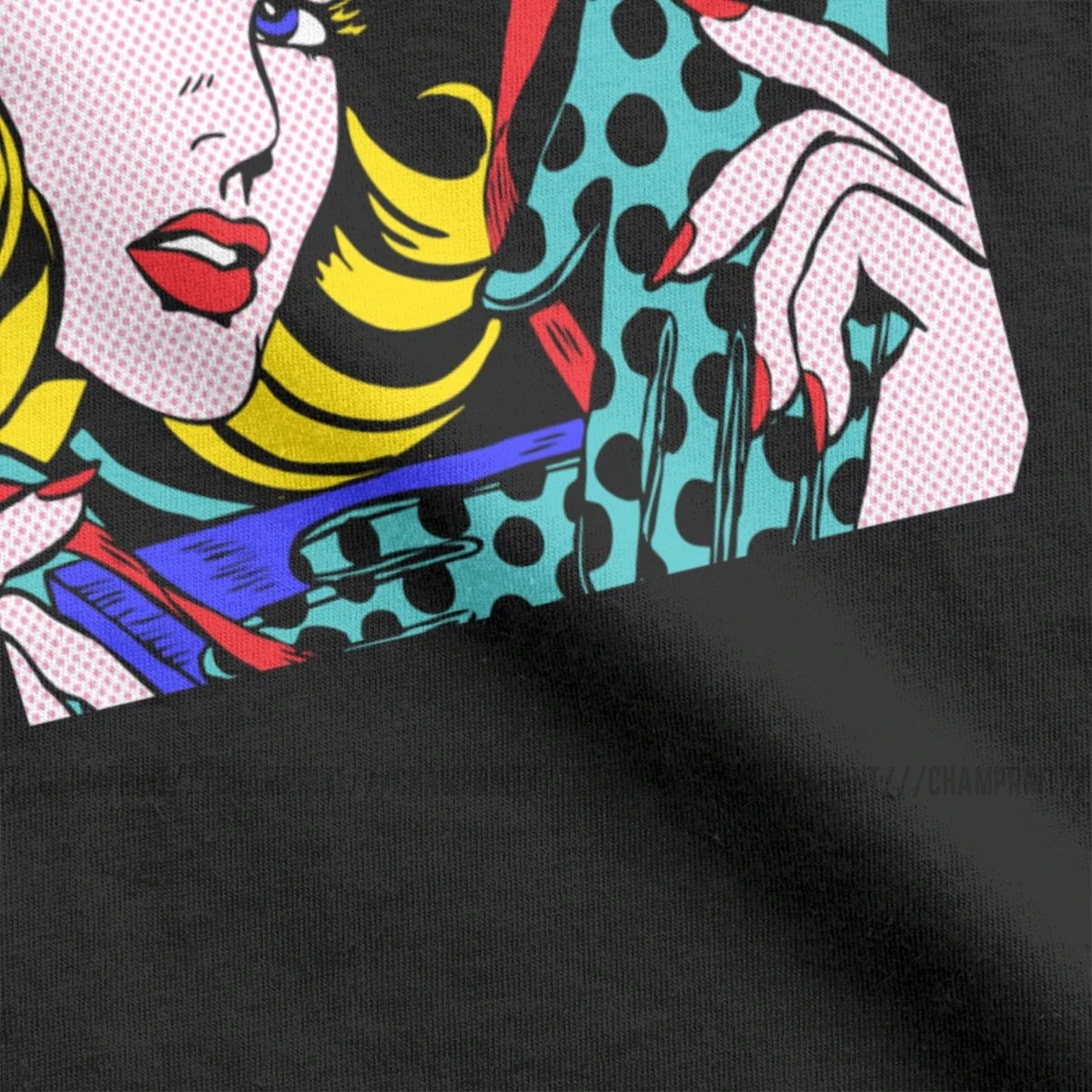 Женская футболка с перчатками Roy Lichtenstein в Корейском стиле принтом комиксов
