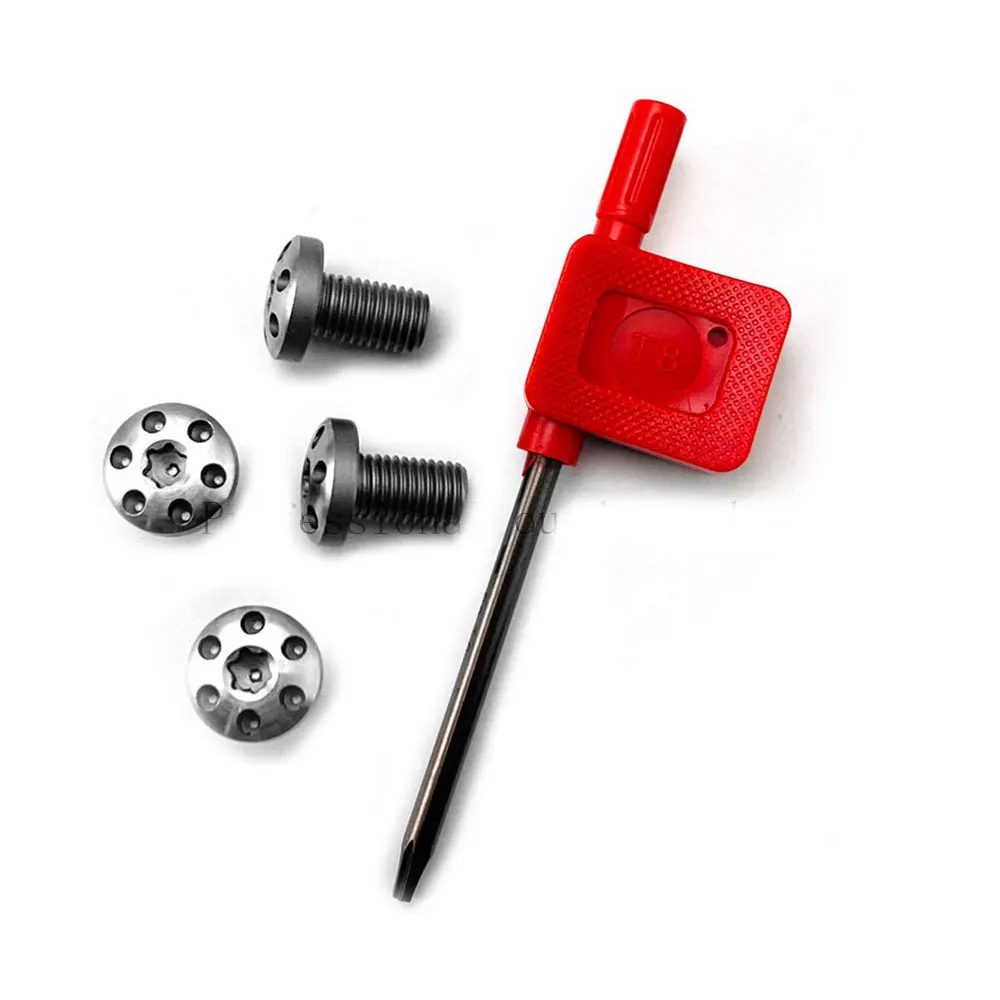 Customized 4Pieces 1911 Grips Screws Stainless Steel CNC T8 Plum Screw Roasting blue Grip Nail | Спорт и развлечения