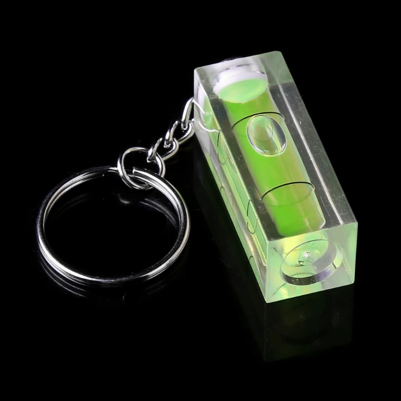 Mini Square Spirit Level Key Ring Chain Tool Gadget Fr Photo Wall Hanging TV | Инструменты
