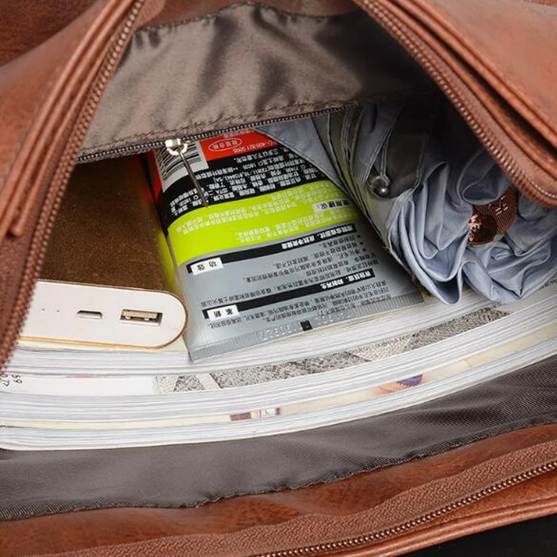 Винтажный рюкзак из искусственной кожи для мужчин и женщин роскошные деловые