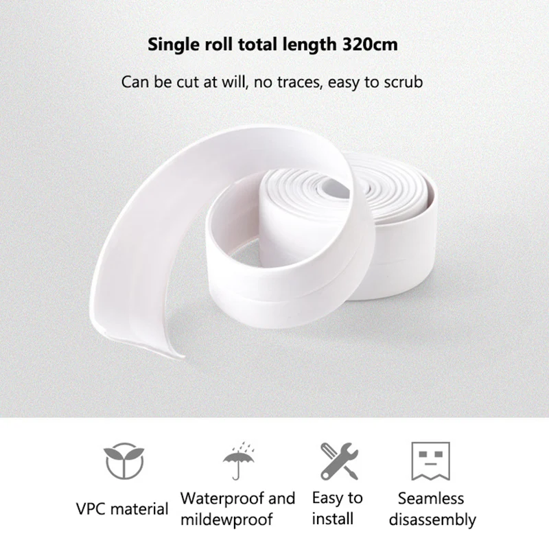Водостойкая самоклеящаяся лента для ванной водостойкая и кухни 3 2 метра|Наборы