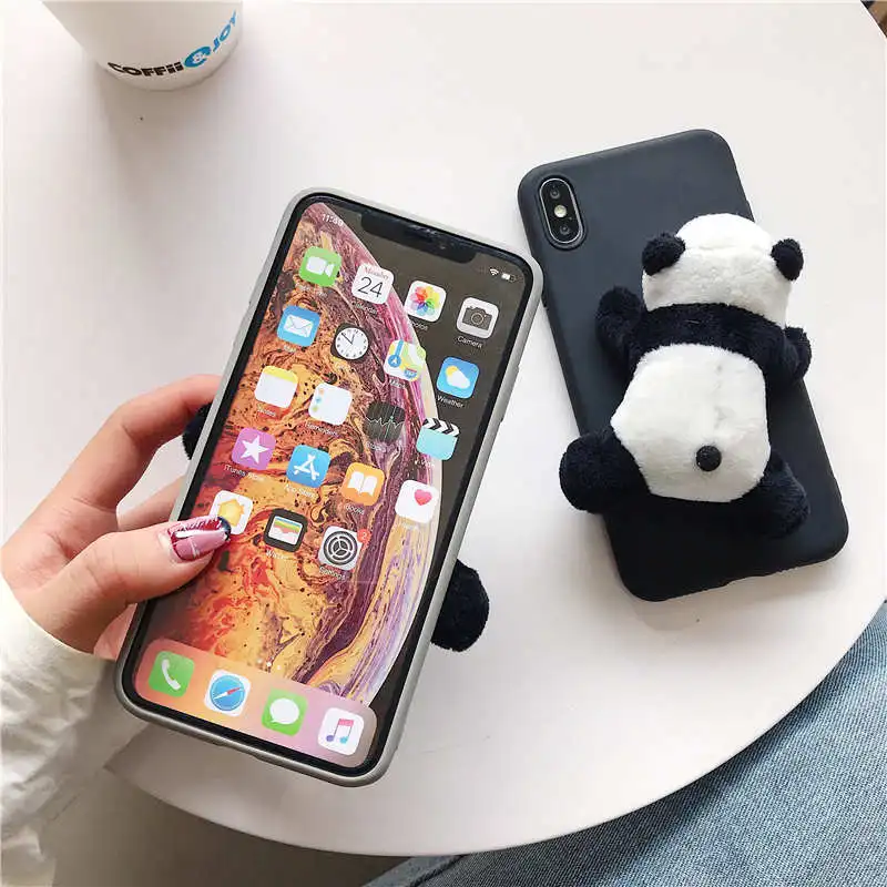 Мягкий чехол с 3D рисунком панды для samsung galaxy S8 S9 S10 Plus Note 10 Pro 8 note9 s10 lite | Мобильные