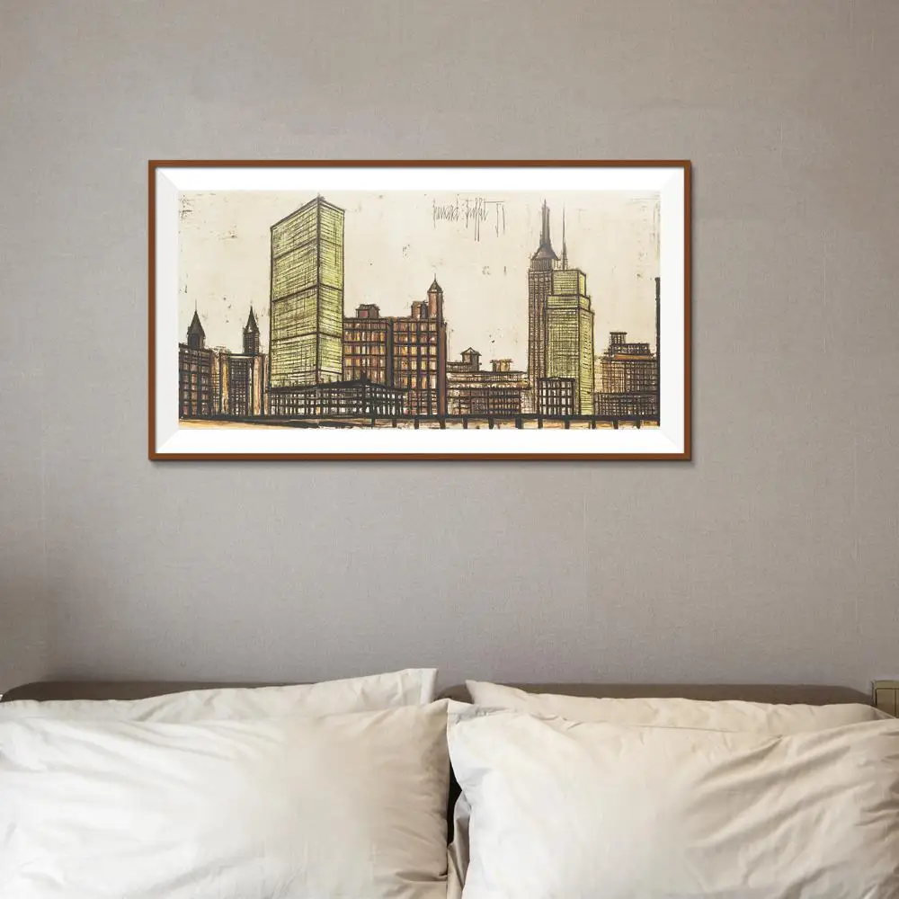 После подписания и Дата печати Пейзаж импрессионист Бернар буфет масляная