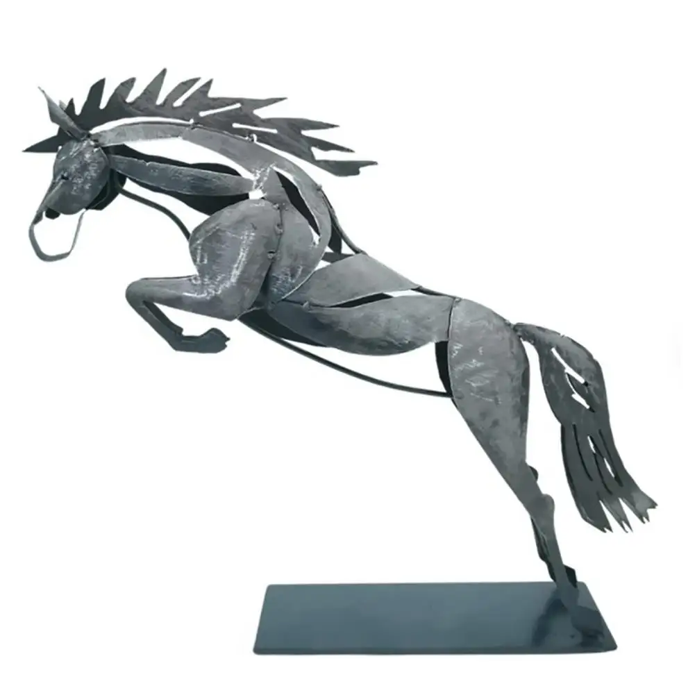 

Carved Horse Metal Sculpture Metal Horse Statue Sculpture Handicraft Vintage Home Decorations With Light Great Gift For New Y