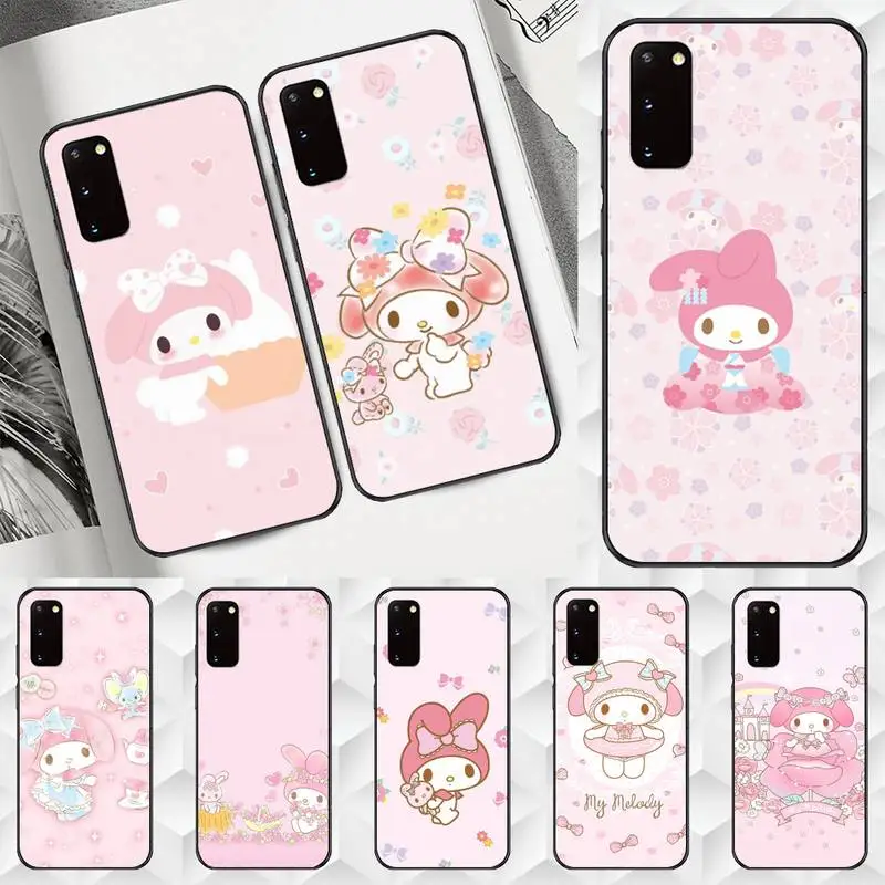 

Cute Cartoon my melodys Phone Case TPU For Samsung S6 S7 S8 S9 S10 Plus S20 S21 S30Ultrs Fundas Cover