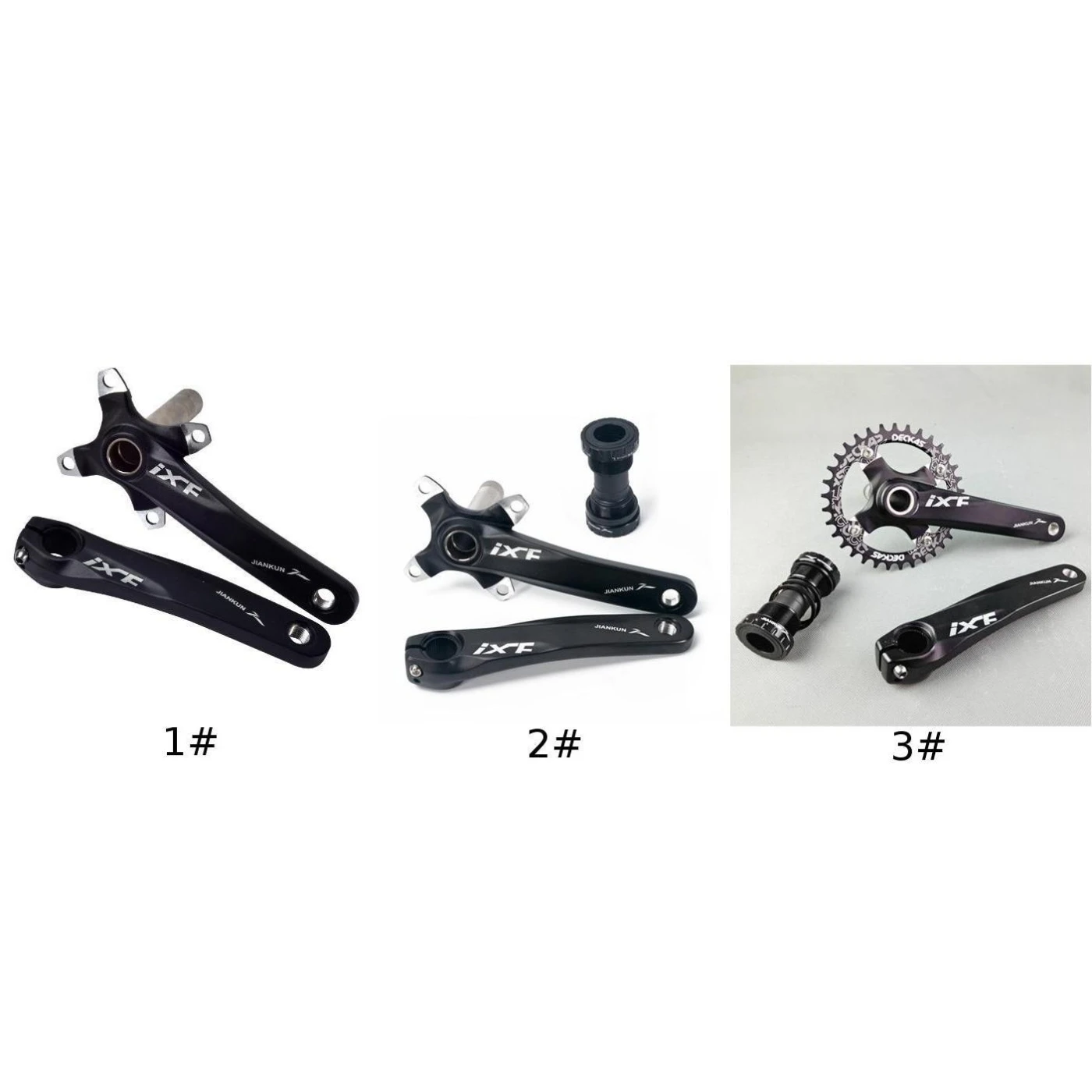 IXF 1 компл. Кривошипы 170 мм 104 BCD Chainring 68 BB MTB дорожный велосипед Кривошип Нижний