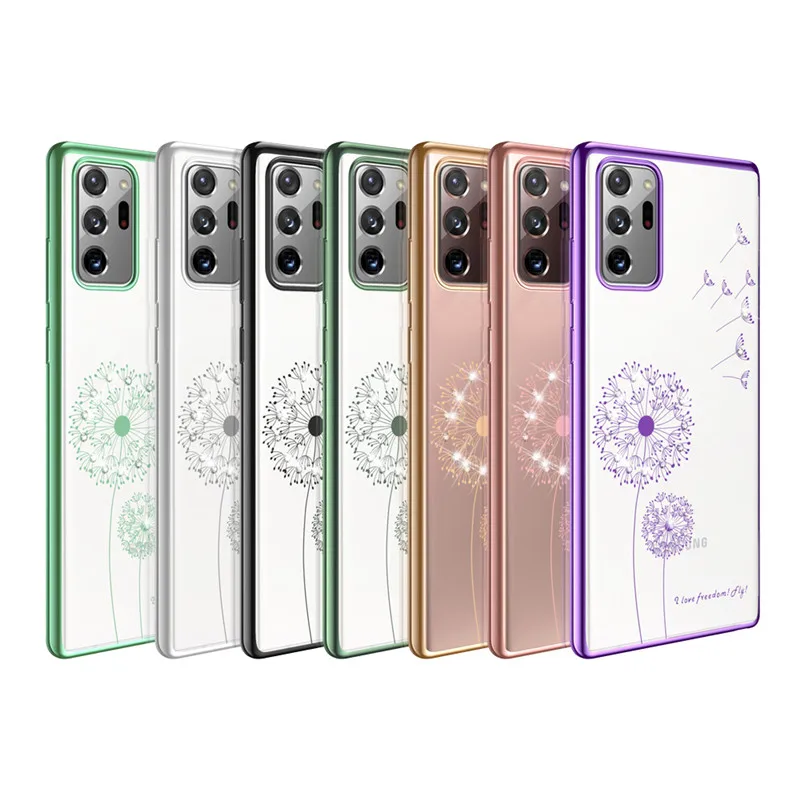 

Streamer Luxury Plating For Samsung Galaxy S20 Ultra Plus Note 20 10 8 9 A50 A51 A70 A71 Case Bright Diamond Electroplated Cover