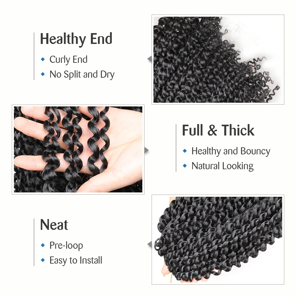 Leeven 18 ''страсть твист волосы синтетические крючком косы для наращивания волос