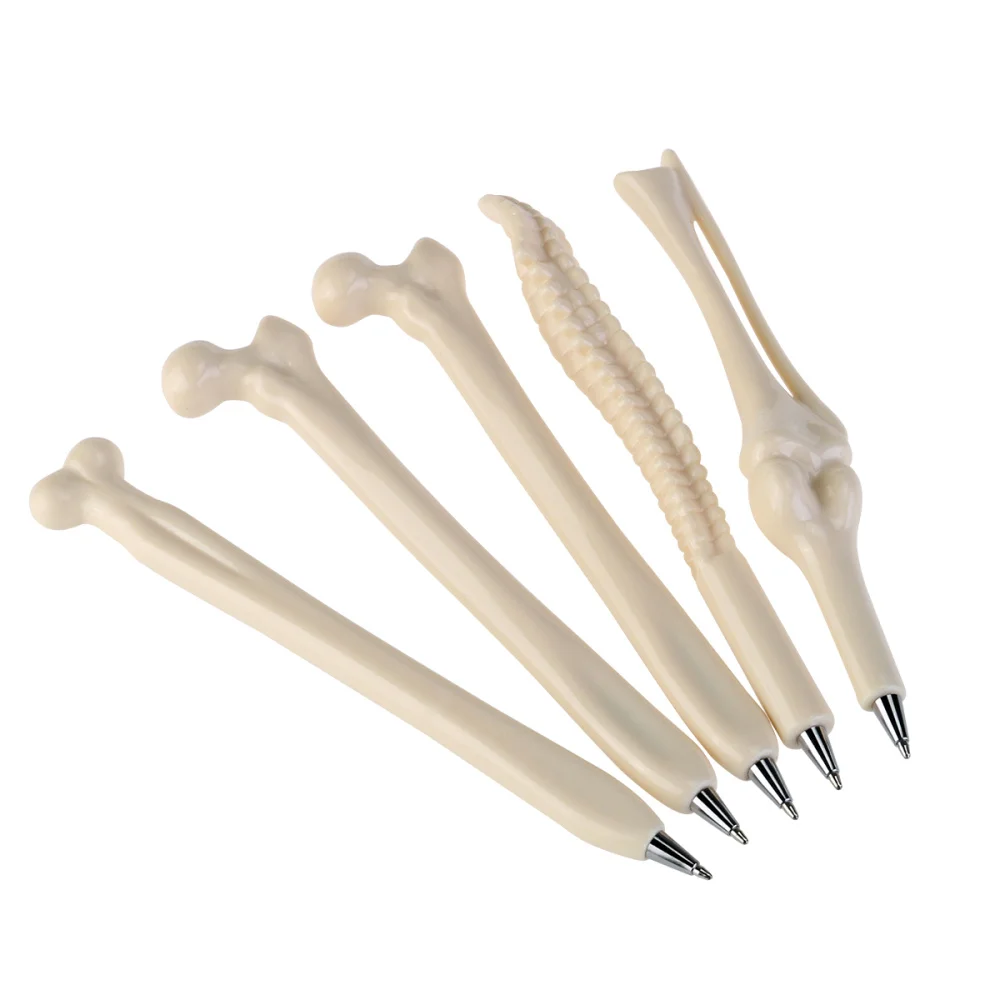 

TINKSKY 10pcs Novely Bone Design Ballpiont Pens with Black Ink for Nurse Friends Students Random Style
