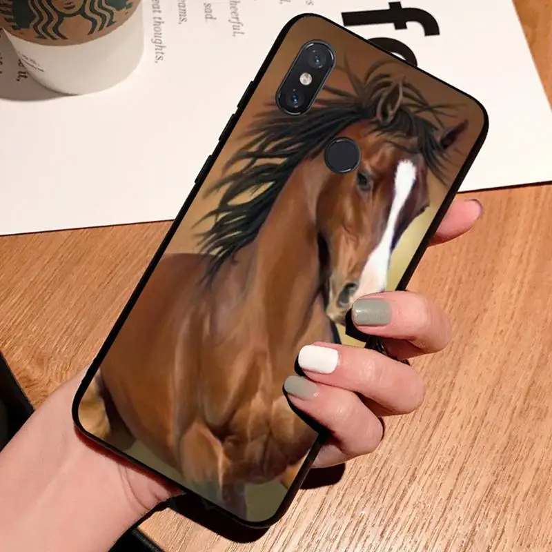 

horse animal grassland Phone Case For Xiaomi Redmi 7 8 9t a3 9se k20 mi8 max3 lite 9 note 9s 10 pro