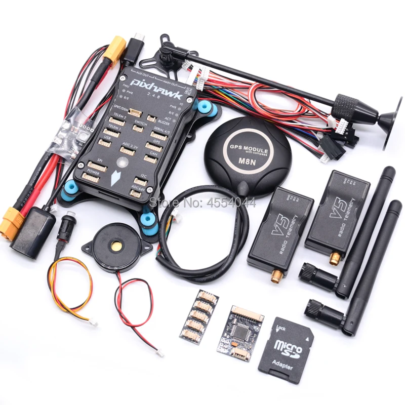 Радиоуправляемый контроллер полета Pixhawk 2.4.8 PX4 PIX + M8N GPS 433/915 МГц 100/500 МВт