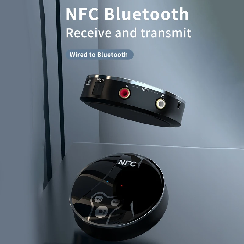 BX18 NFC Bluetooth 5 0 RCA приемник передатчик беспроводной стерео аудио адаптер с L/R 3 мм