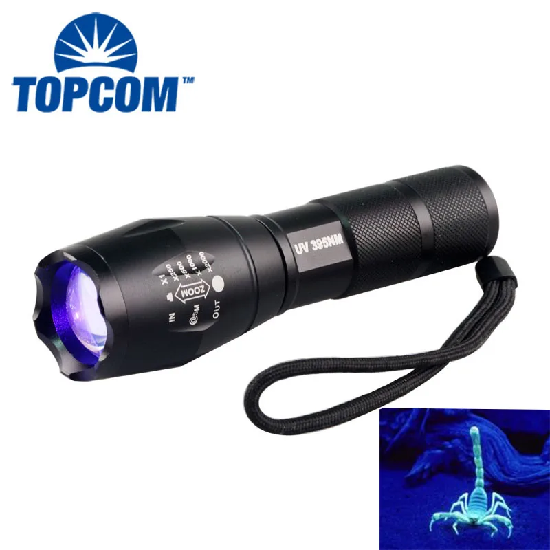 TopCom Сильный 10 w с 390-395nm фиолетовый ультрафиолетовый свет диск Гольф Finder Тактический g700 Перезаряжаемые LED УФ