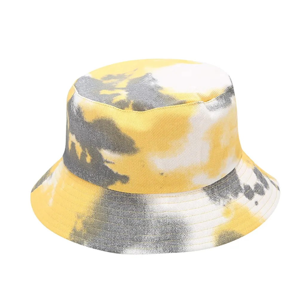 

SAGACE New Foldable Cap Bucket Hats Men And Women Street Trend Hat Unisex Summer Tie-dyed Print Fisherman Hat Gorro Pescador F61