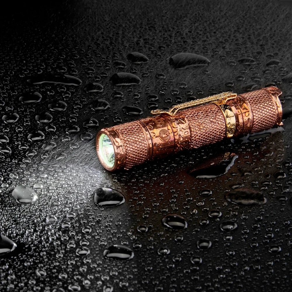 LUMINTOP TOOL AA 2.0 COPPER MINI Flashlight XP-L HD LED max 650 lumen beam distance 127 meter 14500 Keychain Light EDC Torch | Лампы и