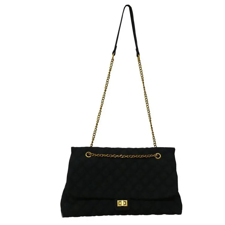

Lingge lock female bag 2021 new trendy large-capacity net red one-shoulder messenger chain simple big bag