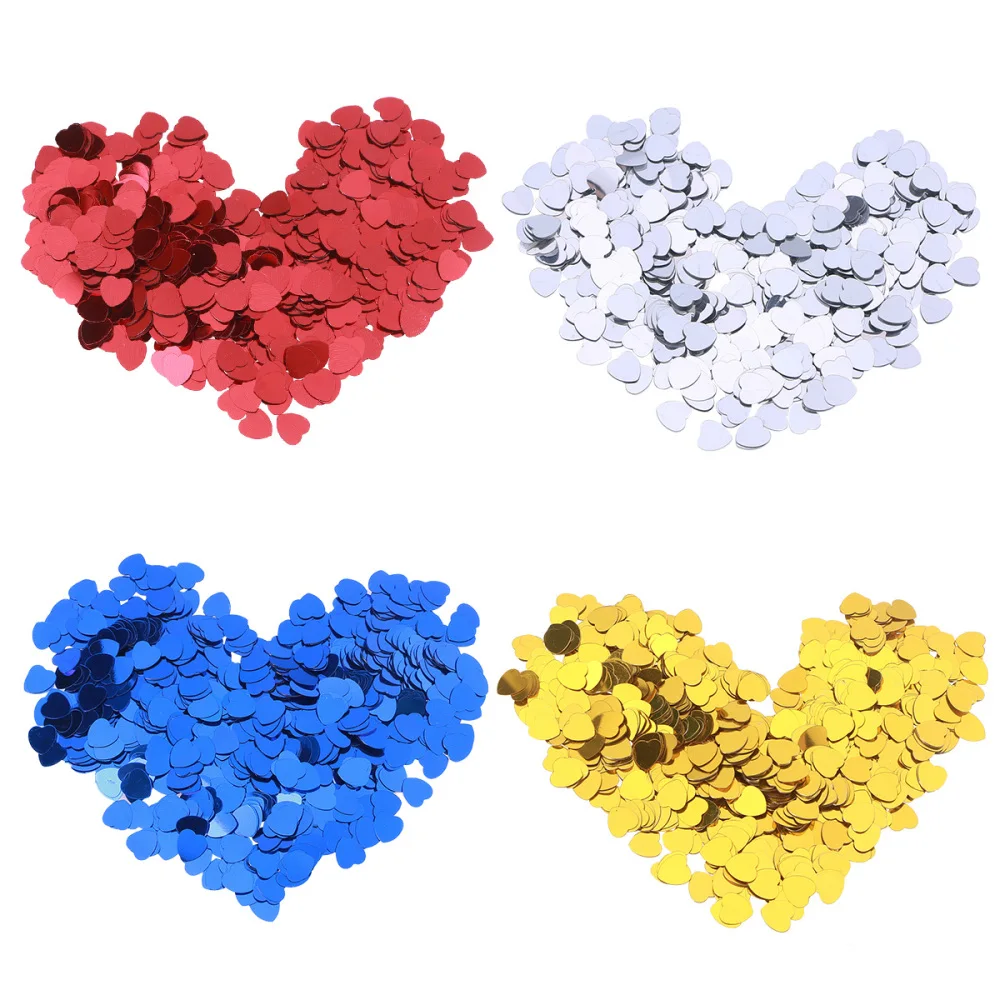 

30g Table Confetti Heart Shaped Party Confetti for Birthday Wedding Christmas Decoration (Red)