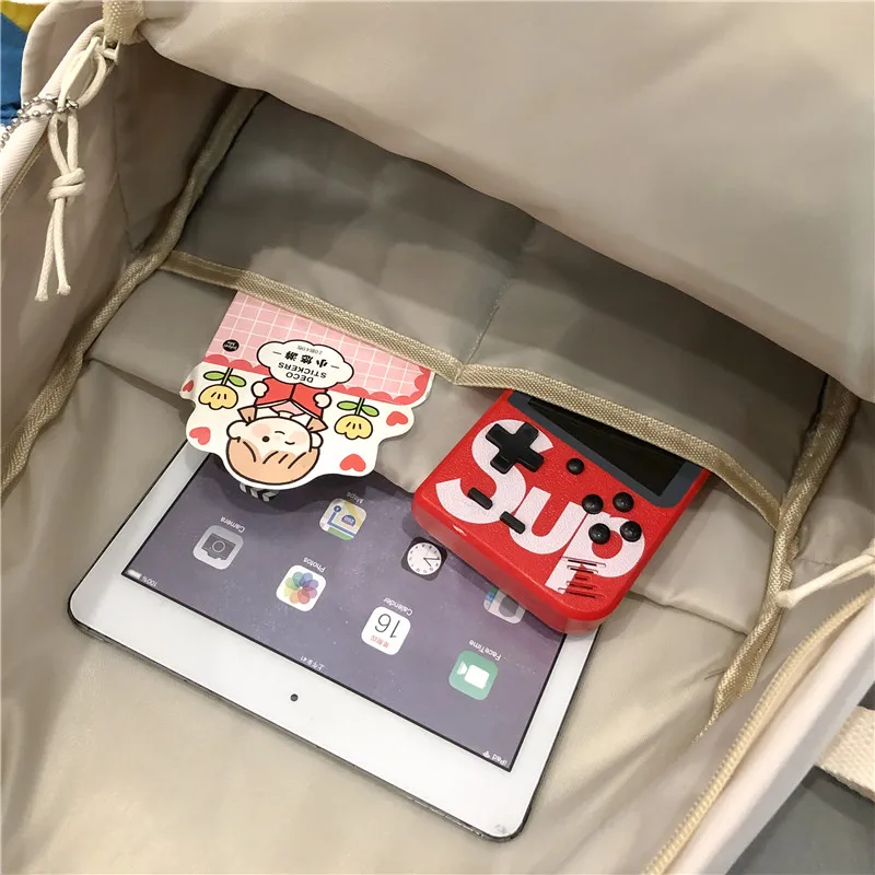 

New Women Fashion Backpack Cute Nylon Mochila Waterproof School Bag Backpacks for Teenage Girls Kawaii Travel Rucksack Book Bag