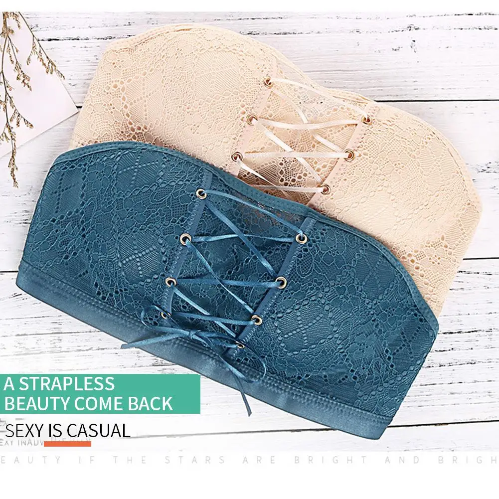 

2020 нижнее белье для женщин, сексуальный однотонный кружевной мягкий бюстгальтер без косточек с завязками спереди, бюстгальтер, женское ниж...