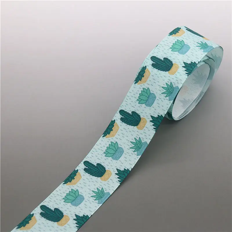 DHK 1 5 'Ƌ ярдов кактуса череп Мексика напечатан Grosgrain ленты ленточный аксессуар