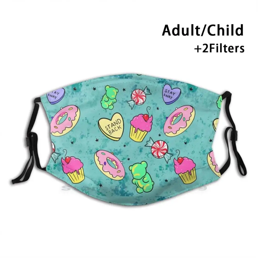 Милый дизайн с милыми зубьями фильтр от пыли детский пончик конфеты девочка