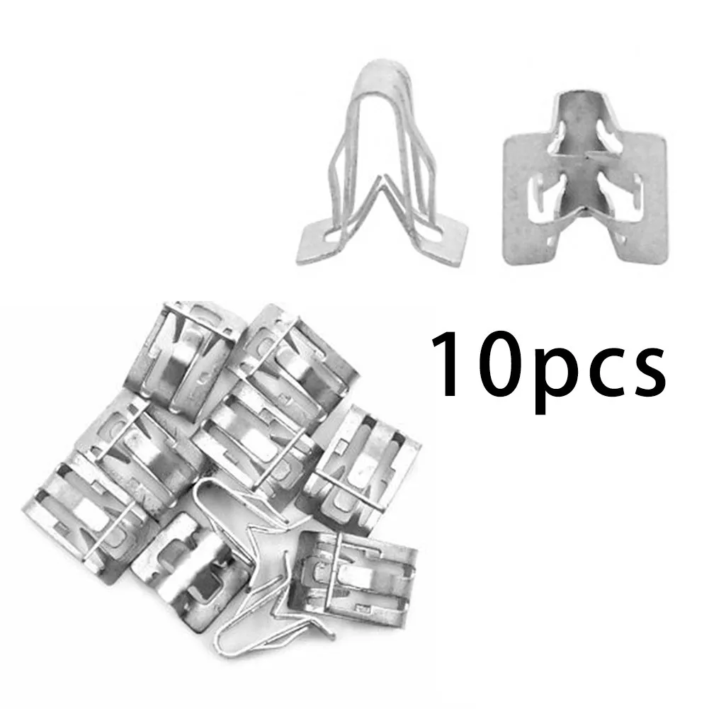 

Metal Retainer Clip Parts Replacement 10pcs/kit Dash Dashboard Trim Durable