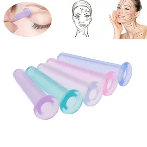 Массажер силиконовый для ухода за кожей вокруг глаз, вакуумный прибор для массажа, снятия усталости, улучшения кровообращения, терапии тела, 1-5 шт.