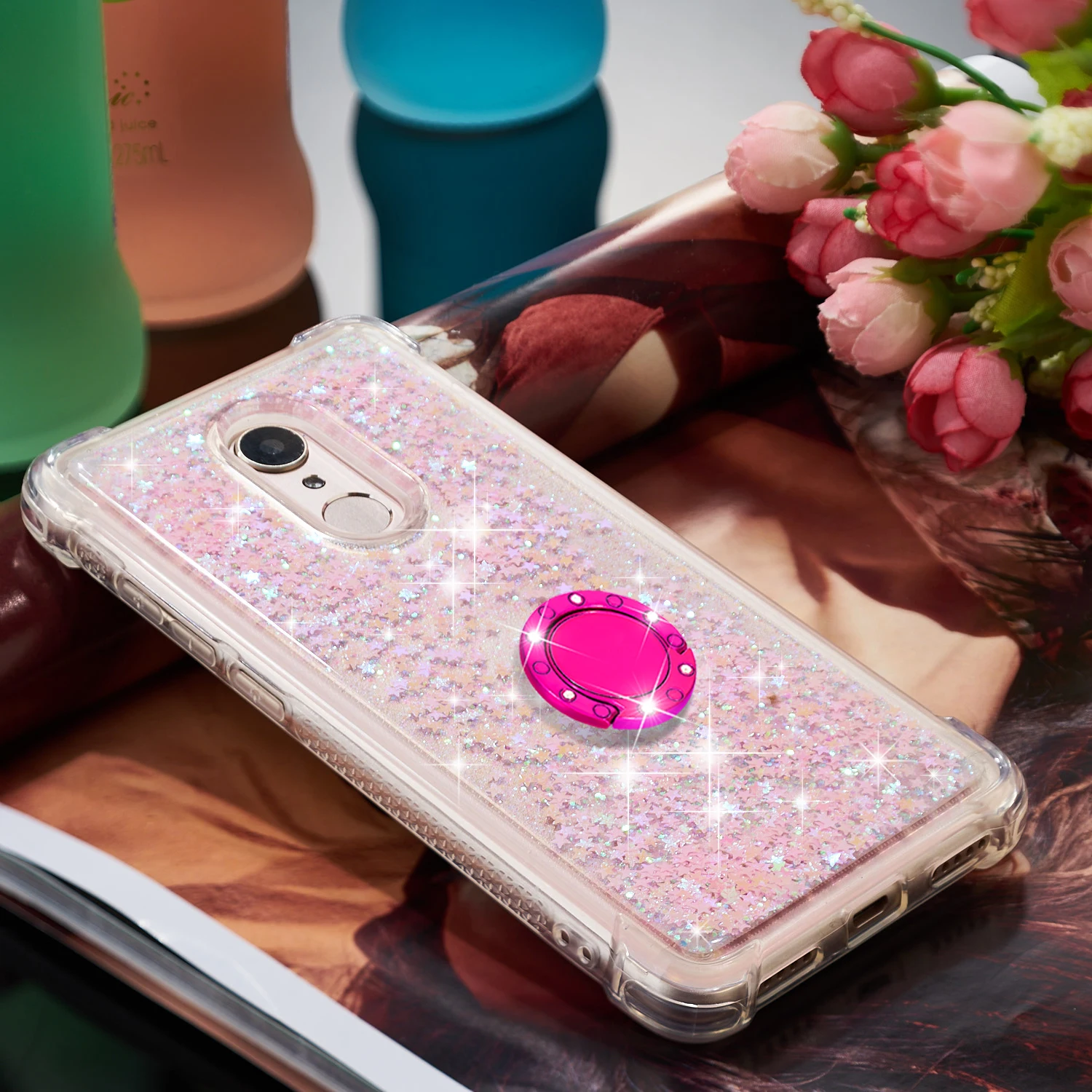 Чехол с блестками и зыбучим песком для Xiaomi Mi A2 Lite A1 5X 9T Redmi Note 8 K20 Pro 7A S2 Y2 6A 4X 5 Plus 5A S4 Y1
