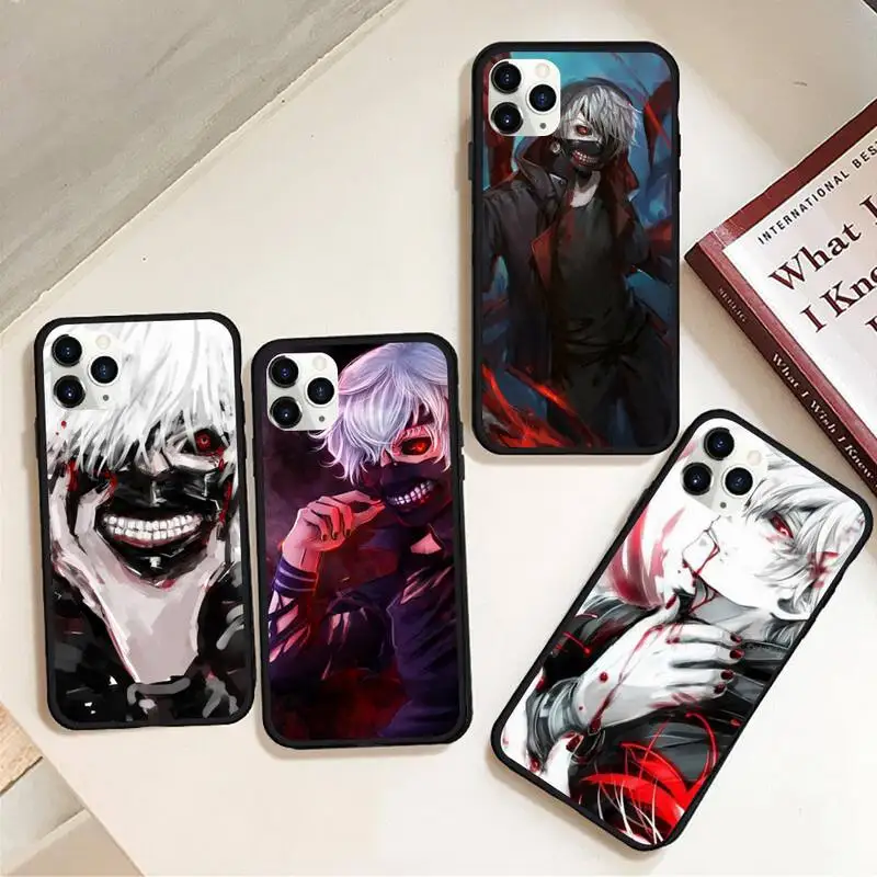 

Tokyo Ghoul Trendy Anime Kaneki Ken Phone Case Rubber for iPhone 12 pro max mini 11 pro XS MAX 8 7 6 6S Plus X 5S SE 2020 XR