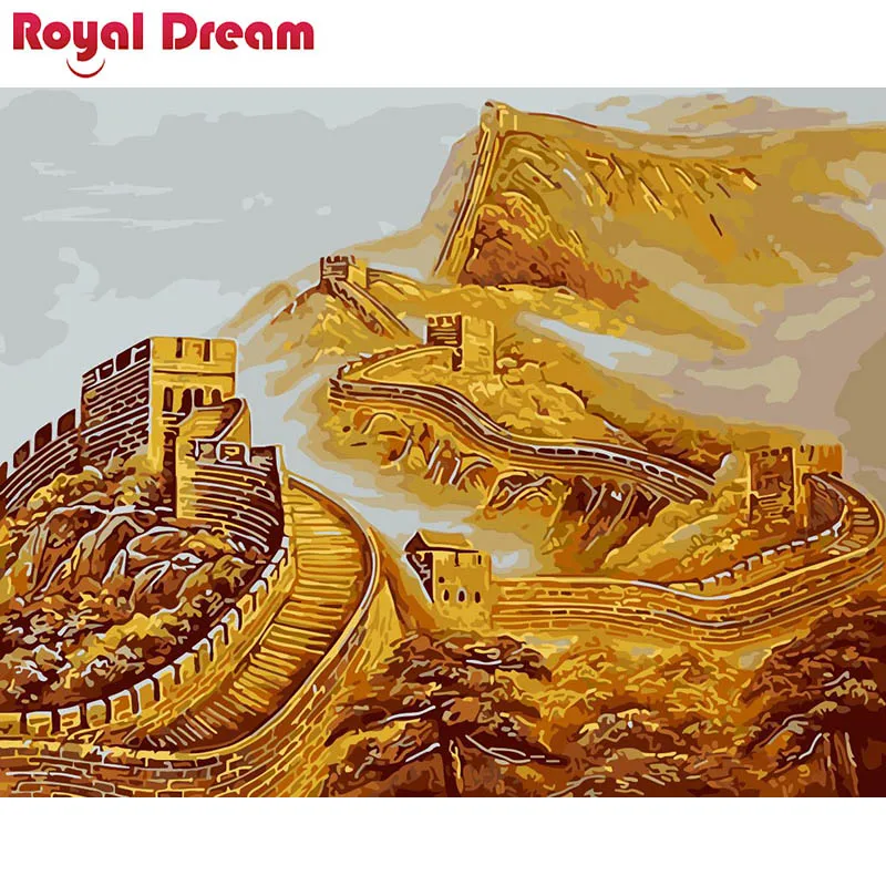 

The Great Wall Painting Diy Digital Painting By Numbers Modern Wall Art Picture For Home Wall Artwork