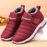 furry snow boots women shoes winter warm plush fur ankle boots female slip on flat casual shoes waterproof ultralight sneakers