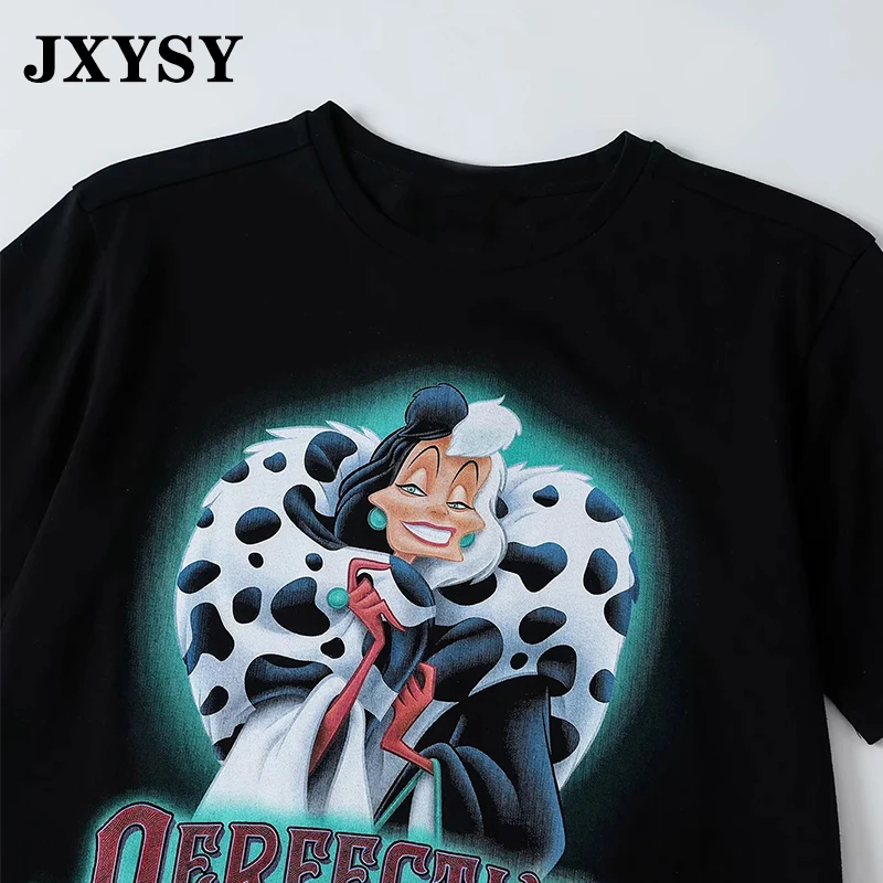 JXYSY Англия high street Девушки Печать Лоскутная хлопковая летняя футболка Женская