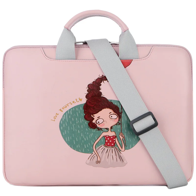 Pink Сумка для ноутбука 11,6 13,3 14,1 15,6 сумки-мессенджеры для MacBook Air 13 Чехол Водонепроницаемая сумка для ноутбука для MacBook Pro 13 - Цвет: Pink