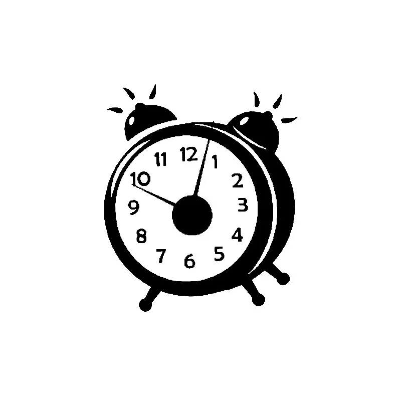Автомобильная наклейка с изображением будильника высококачественное украшение