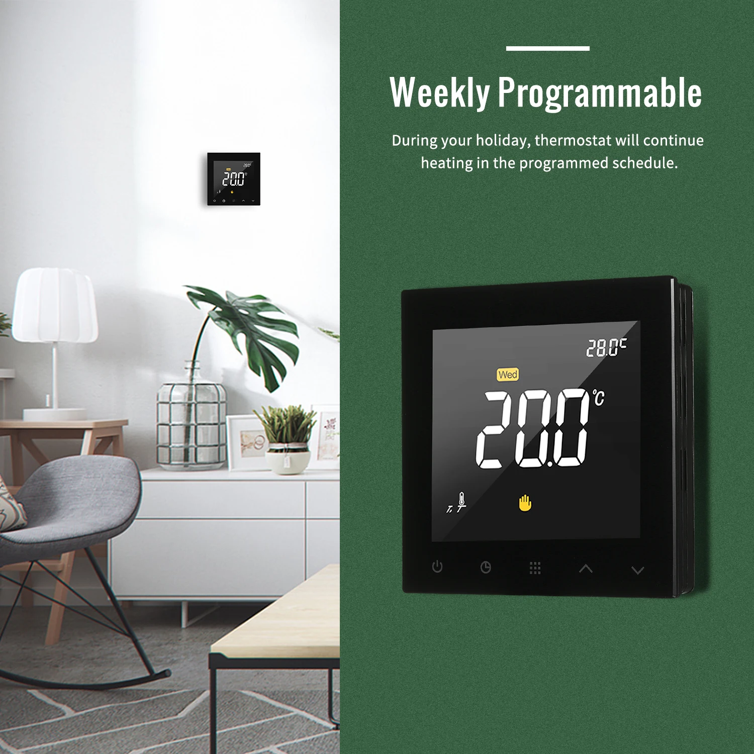 WI FI Смарт Термостат Температура Управление Сенсорного экрана приложение