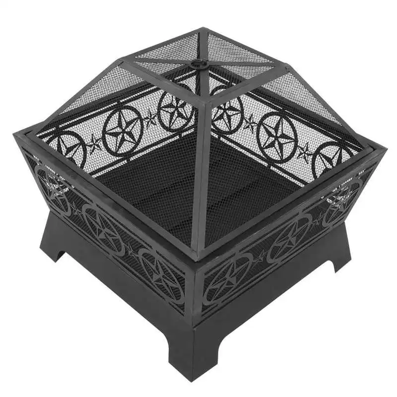 

Зимняя печь для барбекю, плита из кованого железа, уличная угольная плита для кемпинга, нагревательный гриль для барбекю, для улицы