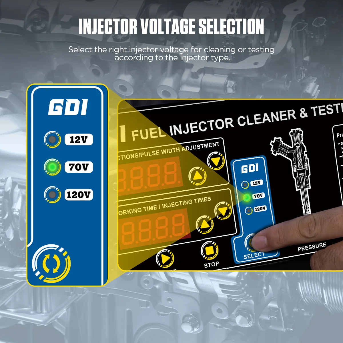 AUTOOL CT400 GDI EFI FEI топливный инжектор очиститель и тестер машина 6 цилиндров для