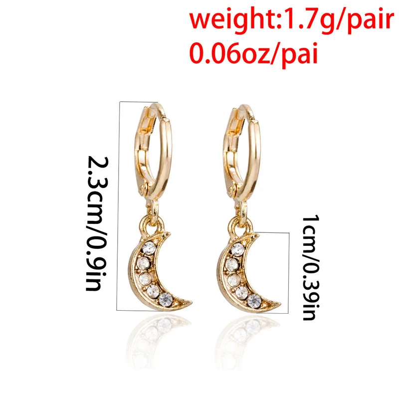 1 Пара Простой Милый Shell Звезда Роза Обруч Серьги Женщины Модный Золото Серебро